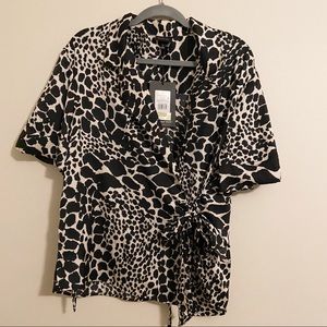 Who What Wear Wrap Shirt